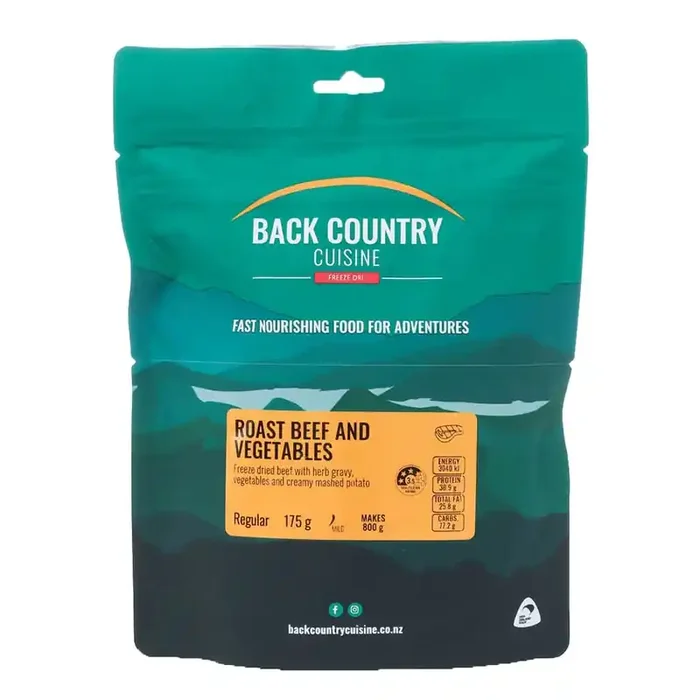 Back Country Cuisine Roast Beef and Vegetables 2 Serve