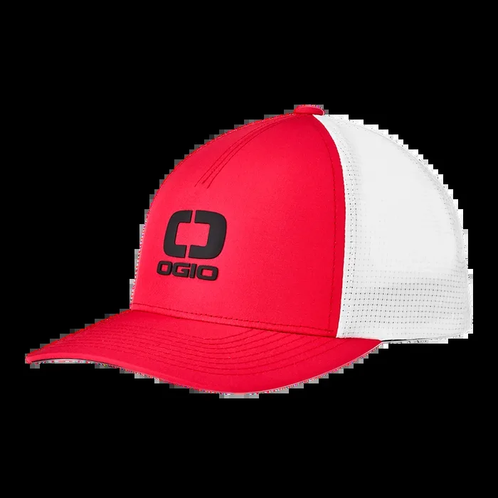 BADGE MESH HAT – RED