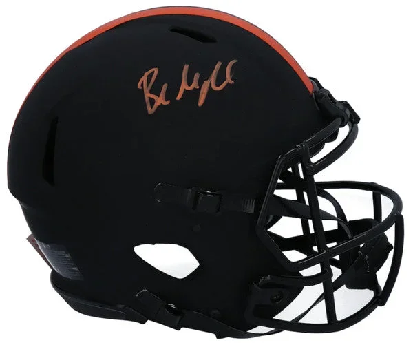 BAKER MAYFIELD Autographed Cleveland Browns Eclipse Speed Authentic Helmet FANATICS