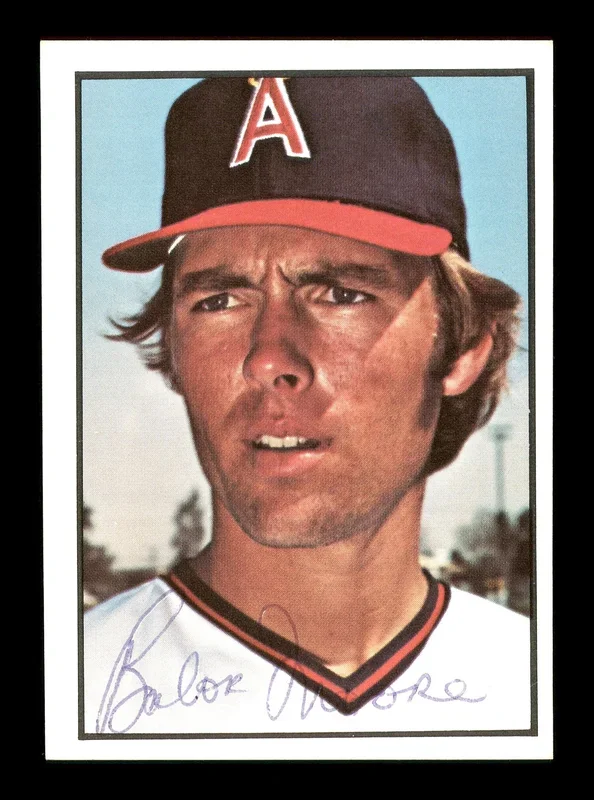 Balor Moore Autographed 1978 SSPC Card #202 California Angels SKU #172352