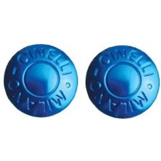 Bar End Plugs Milano Blue Ano Pair