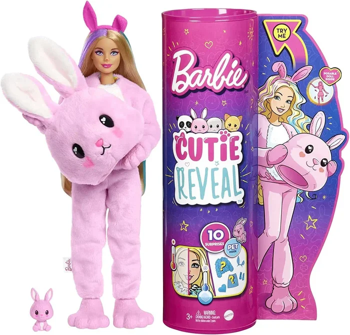 Barbie® Cutie Reveal Bunny Plush Costume Doll