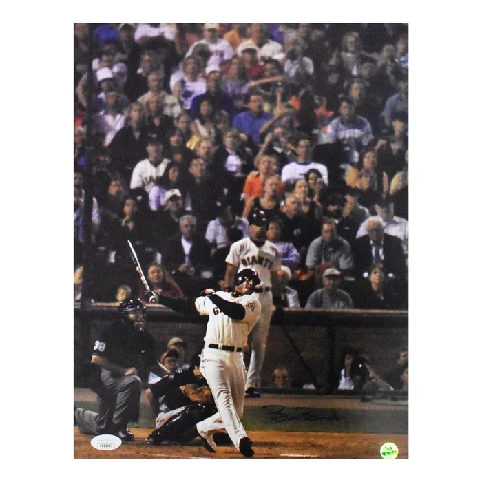 Barry Bonds Autographed 11 x 14 Giants Baseball Photo (JSA)