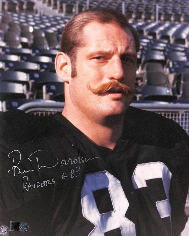 Ben Davidson Signed And Inscribed Raiders #83 8×10 (AIV)