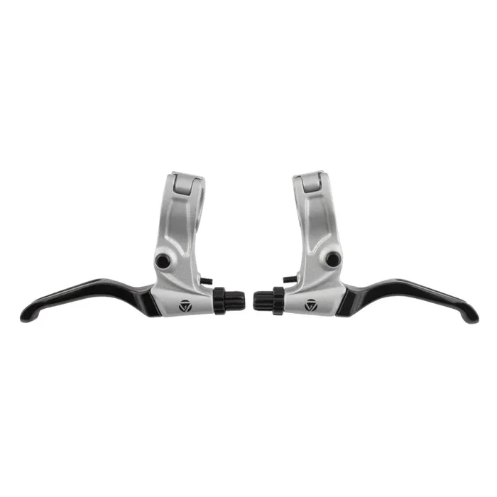 Bent Levers Silver/Black Pair