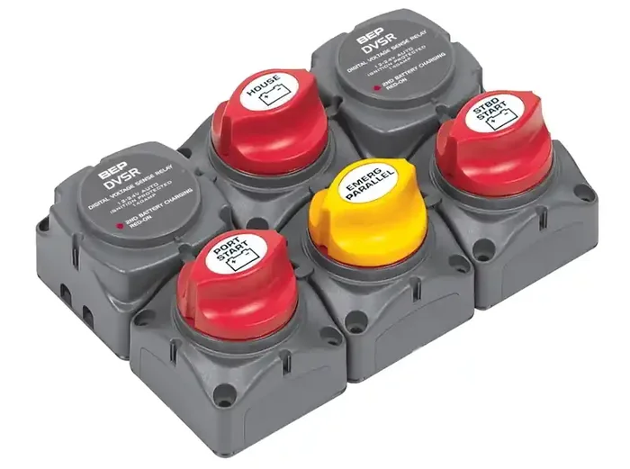 BEP Battery Distribution Cluster For Twin Outboard Engine with 3 Battery Banks