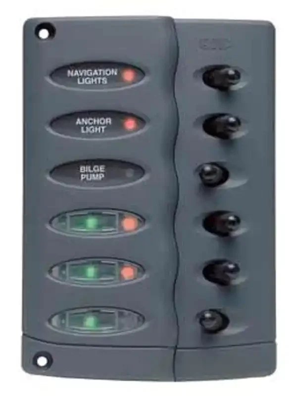 BEP CSP6-PTC 6-Way Contour Switch Panel with PTC Fusing
