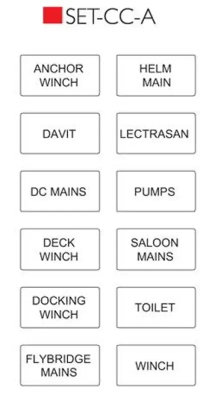 BEP Label Set Contour Connect A