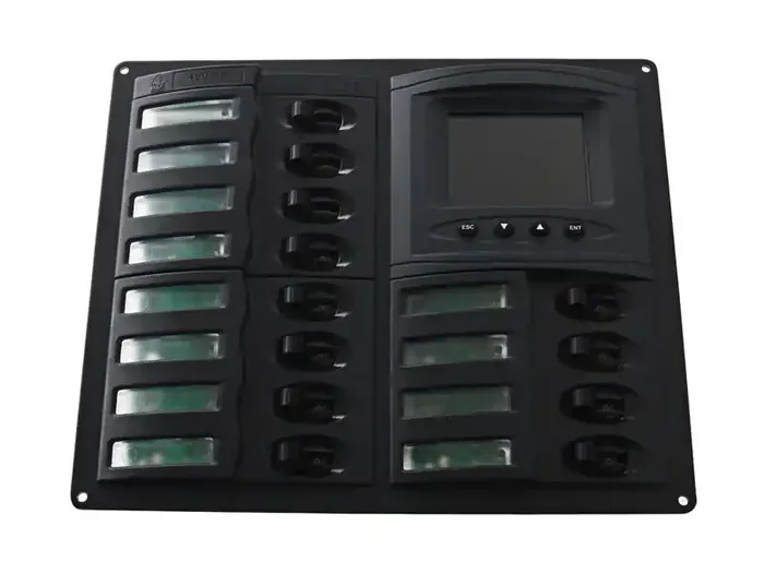 BEP Marine 12-Way Circuit Breaker DC Panel with Digital Meter