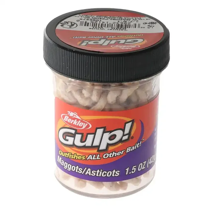 Berkley Gulp Extruded Nightcrawler Soft Bait Maggots Natural White