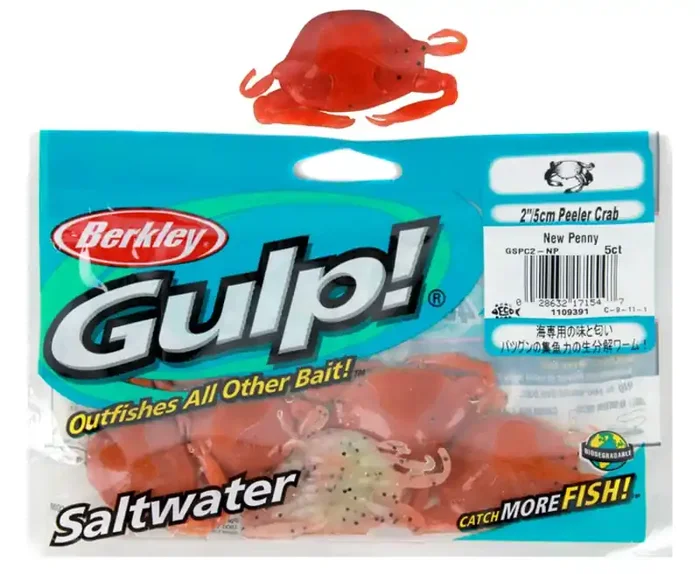 Berkley Gulp Peeler Crab Soft Bait 5cm New Penny