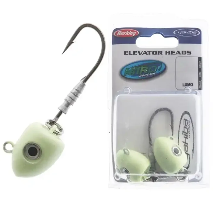 Berkley Nitro Elevator Jig Heads 5/0 2oz 56g Lumo Qty 2