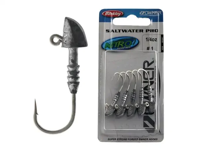 Berkley Nitro Saltwater Pro Jig Head No.1 1/4oz Qty 5