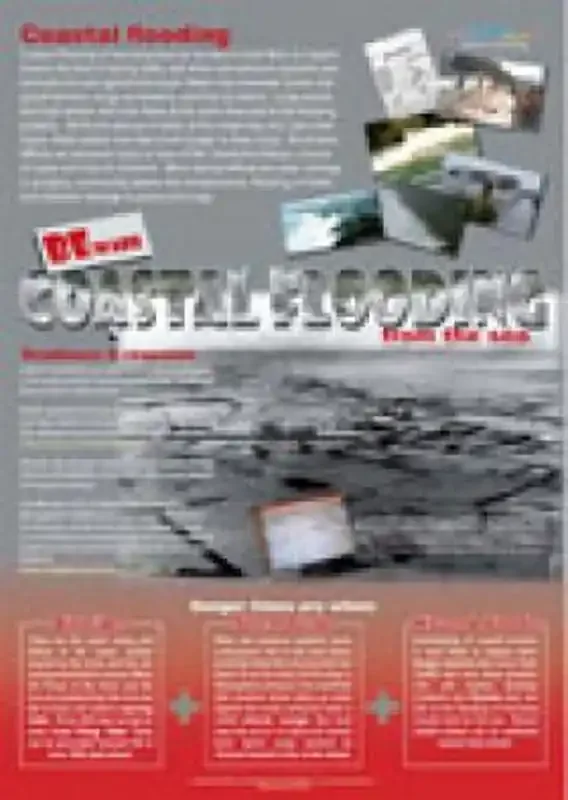 Beware Coastal Flooding from the Sea – English Poster