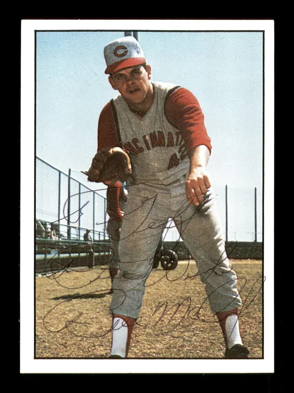 Bill “Billy” McCool Autographed 1981 TCMA Card #351 Cincinnati Reds “To Geoff Best Wishes” SKU #171782