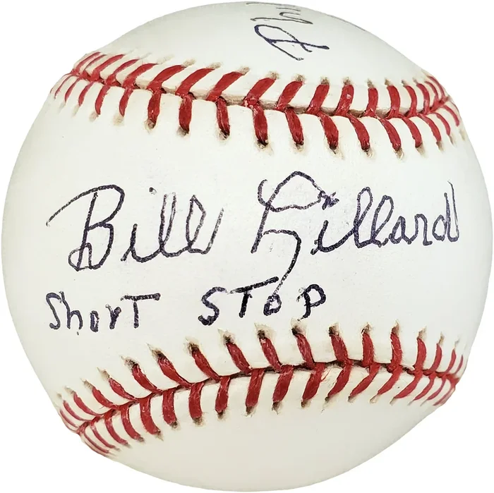 Bill Lillard Autographed Official MLB Baseball Philadelphia A’s “Short Stop Philadelphia A’s 1939 & 40” PSA/DNA #C63925