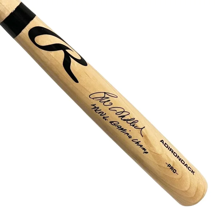 Bill Madlock Signed 4x NL Batting Champ Inscription Rawlings Blonde Baseball Bat (JSA)