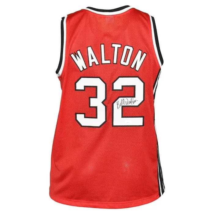 Bill Walton Signed Portland Red Basketball Jersey (JSA)