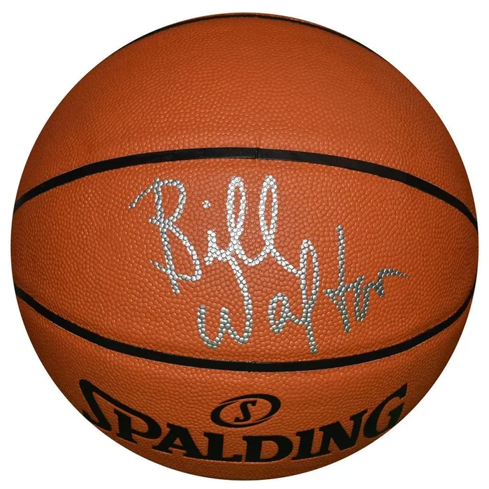 Bill Walton Signed Spalding NBA Silver Series Basketball (JSA)