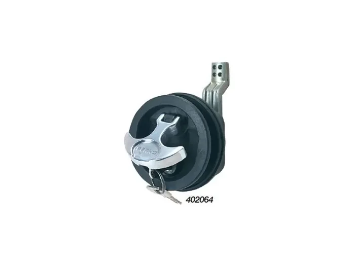 BLA T Handle Flush Catch – Black with Key Lock