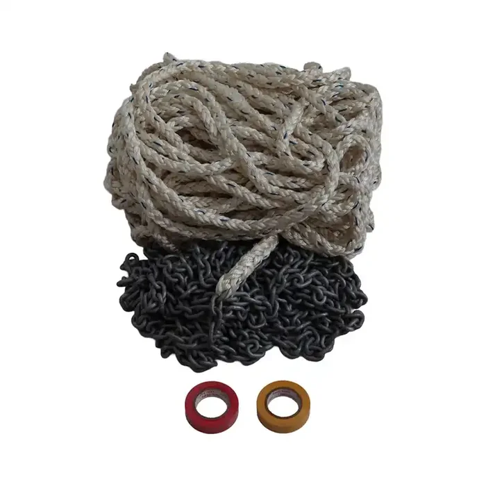 BLA Titan 8 Plait Nylon Anchor Rope with Galvanised Chain 12mm x 50m / 6mm x 10m