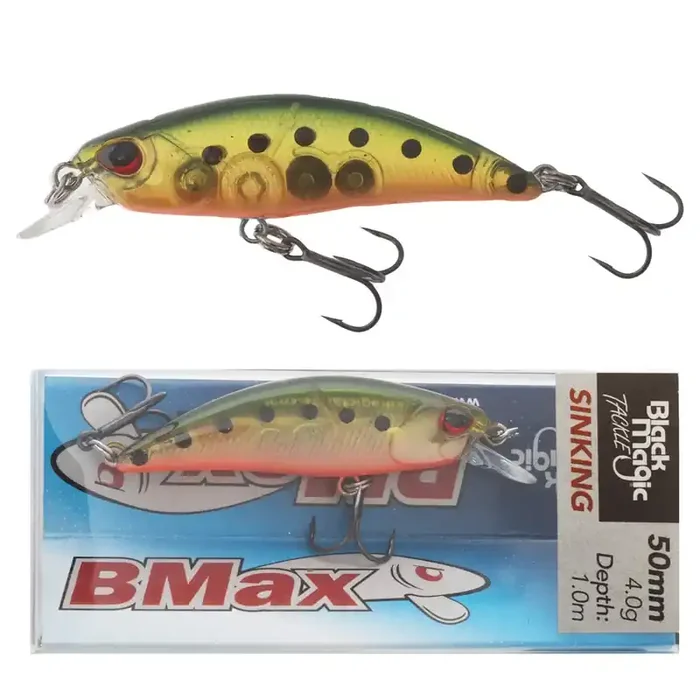 Black Magic BMax50 Freshwater Lure 50mm 4g Fire Belly