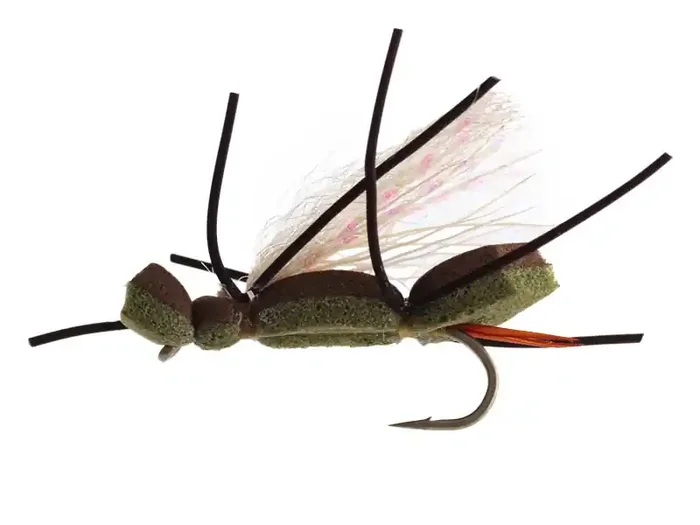 Black Magic Foam Cicada Trout Fly