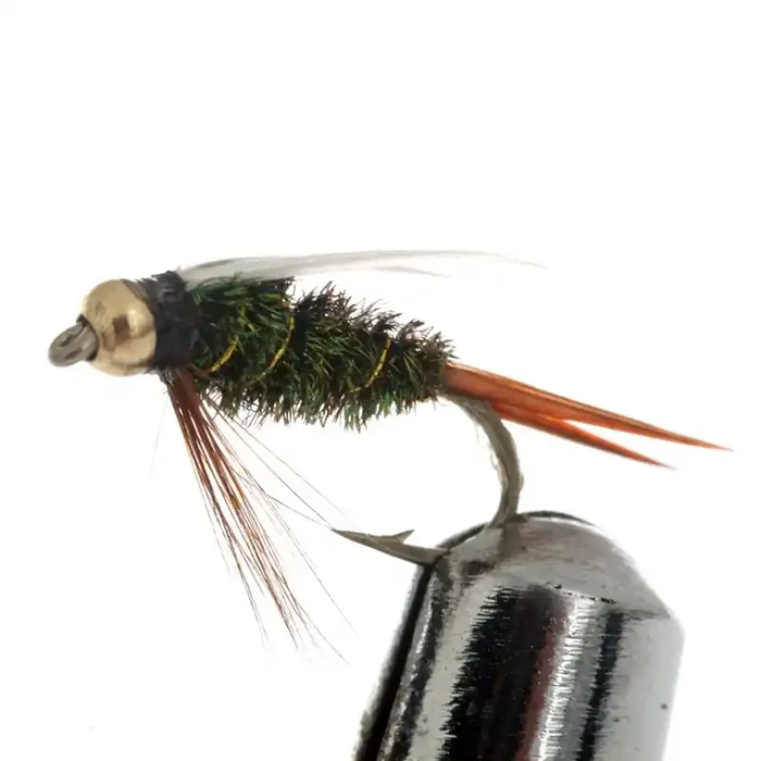 Black Magic Goldbead Prince Nymph Trout Fly B12 2cm