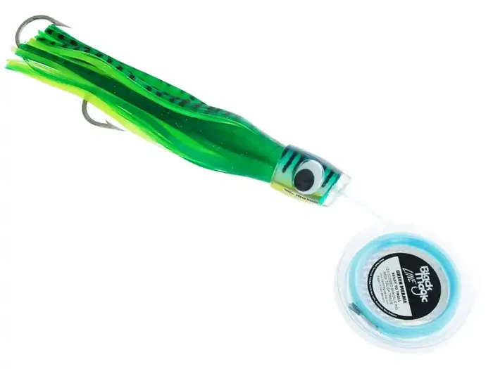 Black Magic Green Meanie Tuna Lure 390mm- Double Rigged