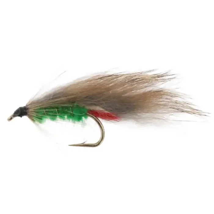 Black Magic Green Rabbit Trout Fly A04 5cm