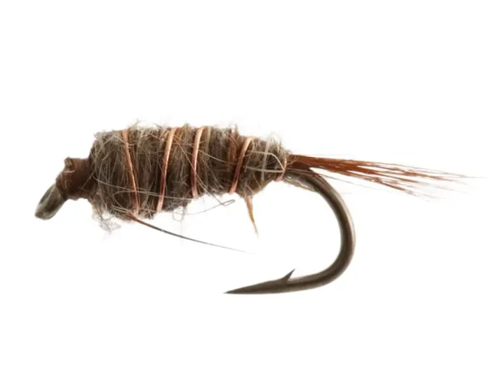 Black Magic Hare and Copper Nymph Trout Fly A14 1.5cm