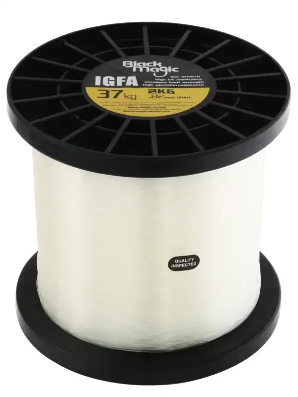 Black Magic IGFA Clear Line Bulk Spool 37kg 3340m – 2kg