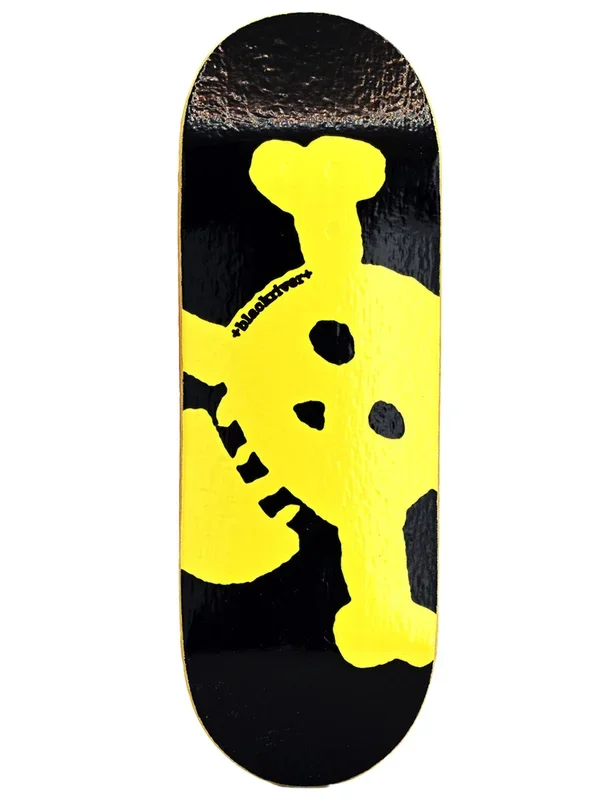 Blackriver Fingerboard Deck – Yellow New Skull