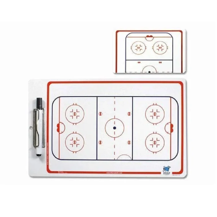 Blue Sports Tactic Clip Board Deluxe Double Sided