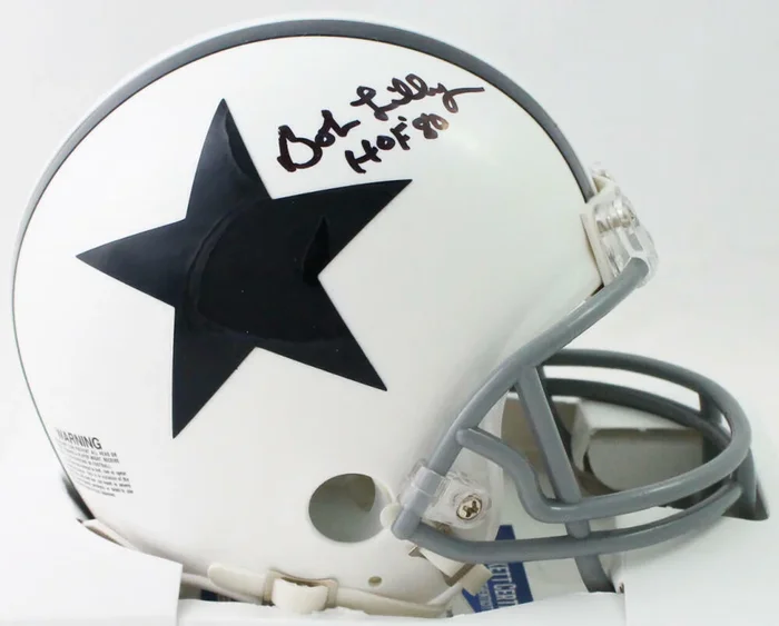 Bob Lilly Autographed Dallas Cowboys 60-63 TB Mini Helmet w/HOF – Beckett W Auth