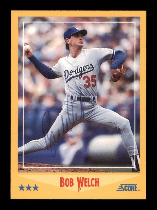 Bob Welch Autographed 1988 Score Card #510 Los Angeles Dodgers SKU #188422