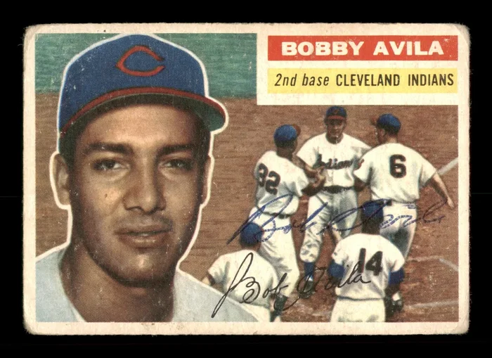Bobby Avila Autographed 1956 Topps Card #132 Cleveland Indians SKU #198405
