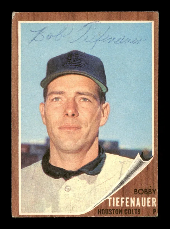 Bobby Tiefenauer Autographed 1962 Topps Card #227 Houston Colt .45’s SKU #198860