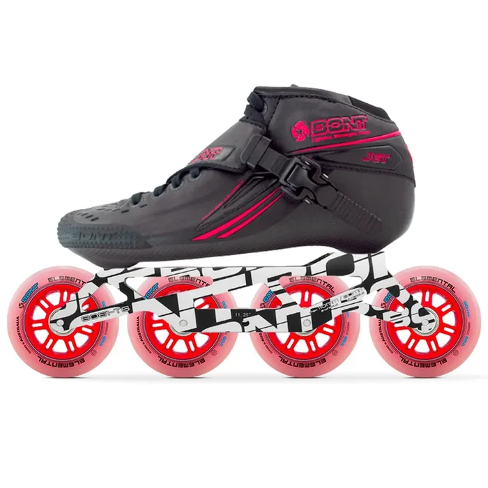 Bont Jet Unity Elemental Inline Speed Skate Package Black/Red