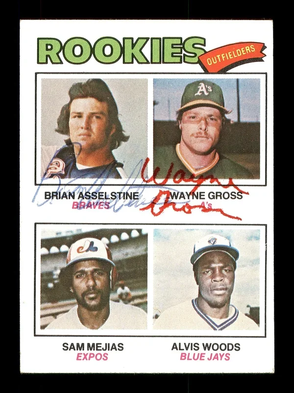 Brian Asselstine & Wayne Gross Autographed 1977 Topps Rookie Card #479 SKU #167760