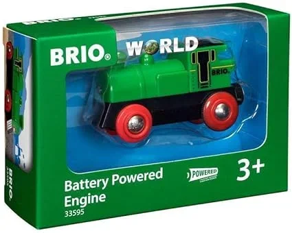 BRIO World Engine Train – Battery Powered Wooden Toy