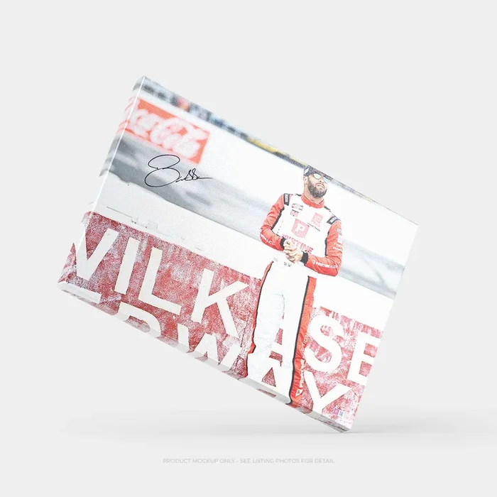 Bubba Wallace Signed NASCAR Fire Suit Canvas 20×30 | SpeedCanvas Autograph Series