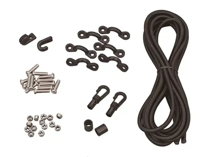 Bungy Deck Kit for Kayaks and Canoes with Nylon Screws