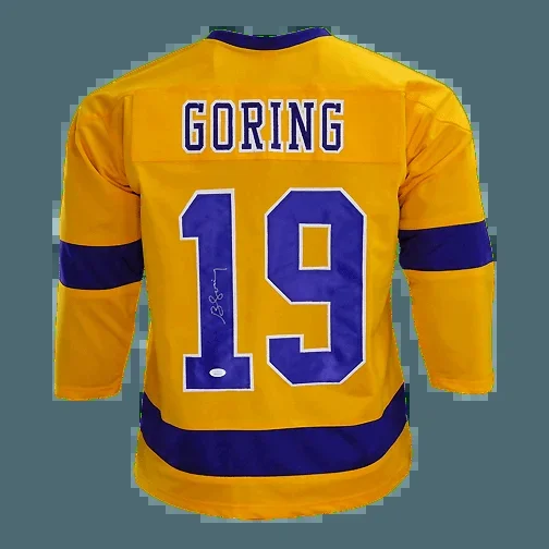 Butch Goring Signed Los Angeles Yellow Hockey Jersey (JSA)