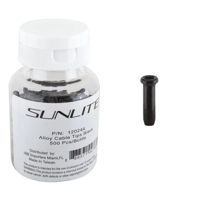 Cable Tips Black Bottle of 500