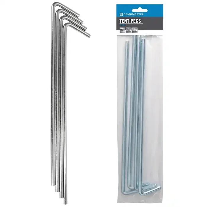 Campmaster Large Tent Pegs 9mm x 375mm Qty 4