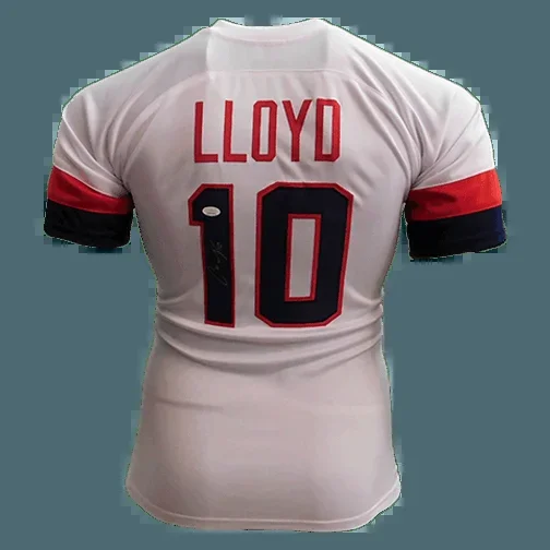 Carli Lloyd Autographed White USA Soccer Jersey (JSA)