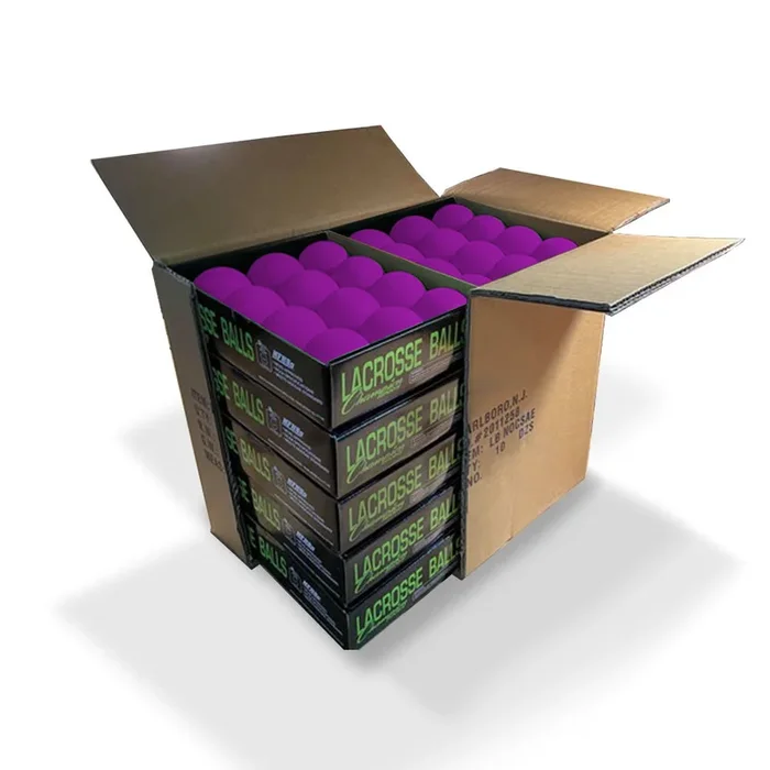 Case 120 NFHS Neon Purple Lacrosse Game Balls