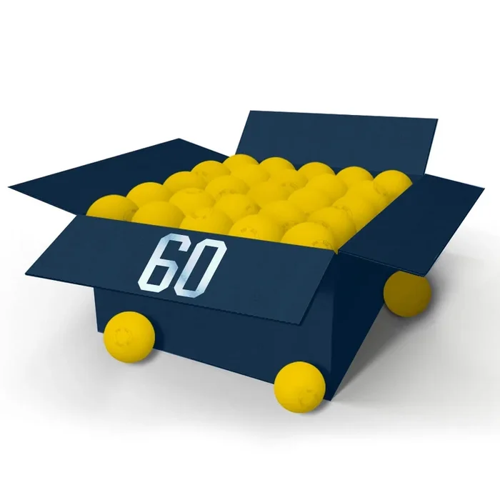 Champro 60 Yellow Lacrosse Balls – Meets NOCSAE Standard SEI