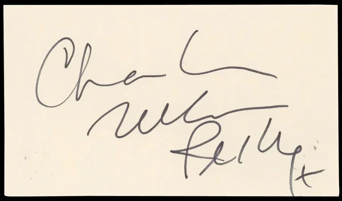 Charles Nelson Reilly Millennium Authentic Signed 3×5 Index Card BAS #BN89422